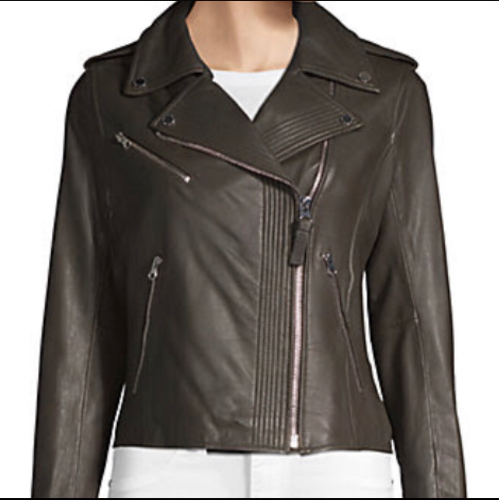Derek Lam 10 Crosby Leather Moto Jacket - New!